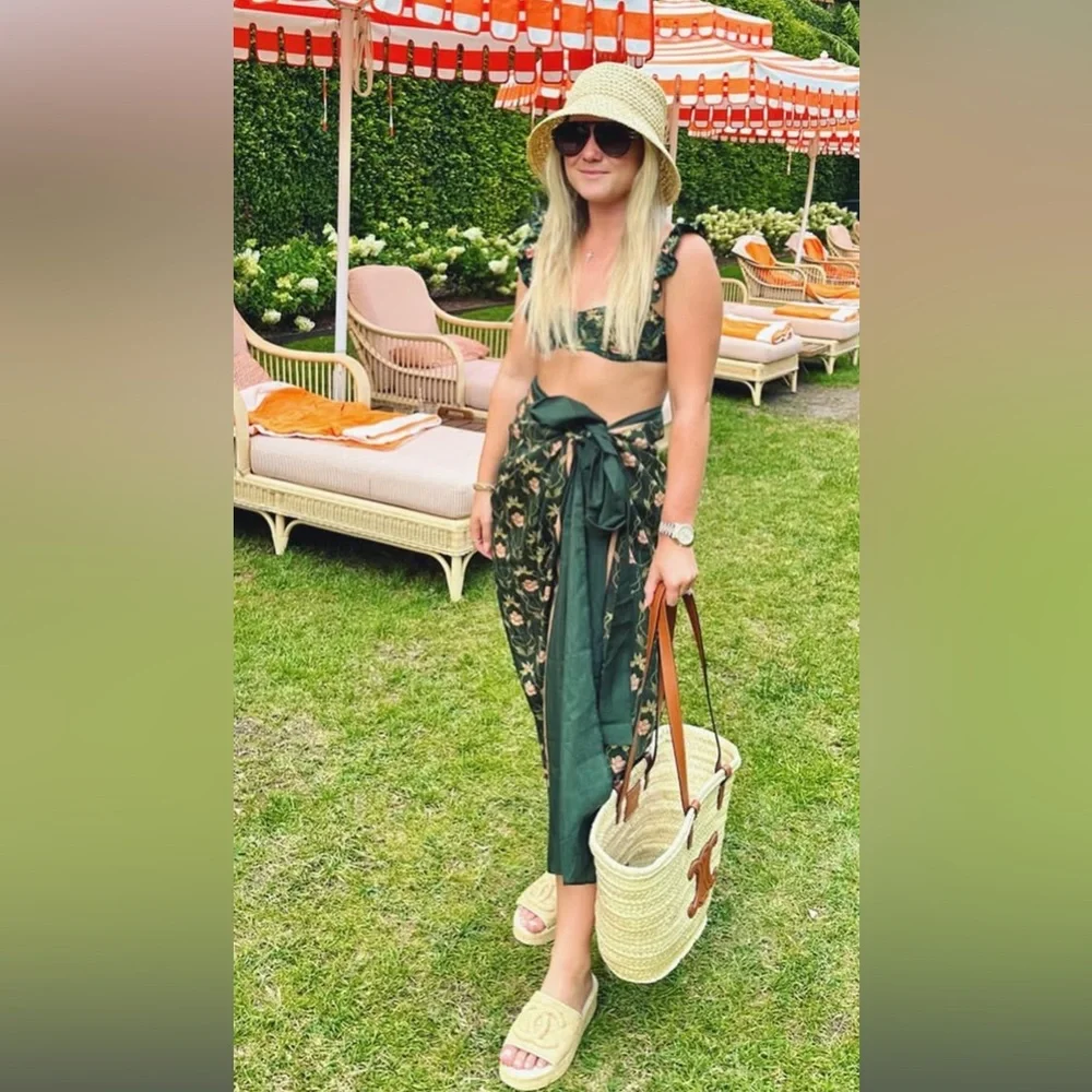 Agua by Agua Bendita Green Floral Swim Set - Picture 5 of 9